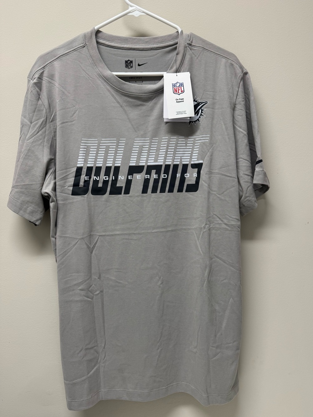 NFL Miami Dolphins Gray Graphic Tee by Nike